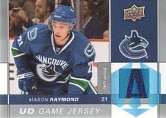 2009-10 UD Game Jersey #GJ-MR Mason Raymond Vancouver